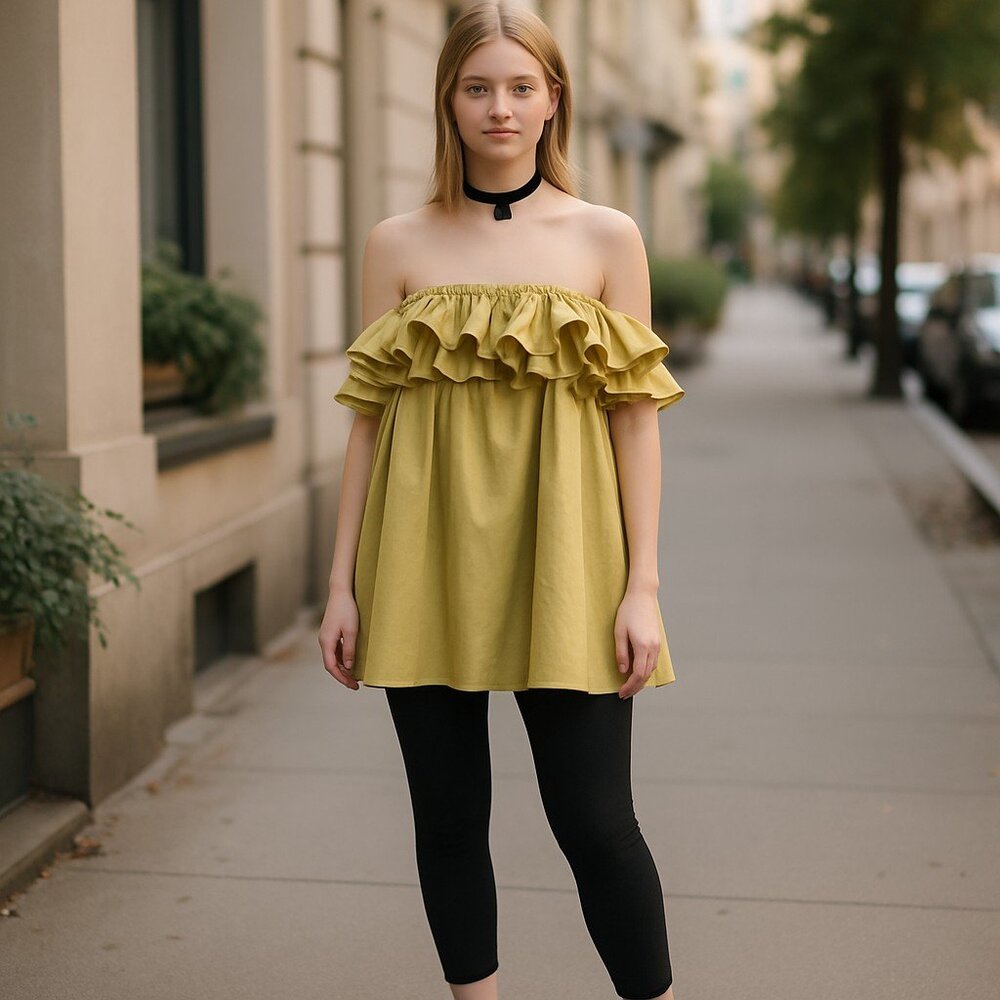 NWOT Free People Have A Thing For You Mini Dress In Palm Leaf No Straps